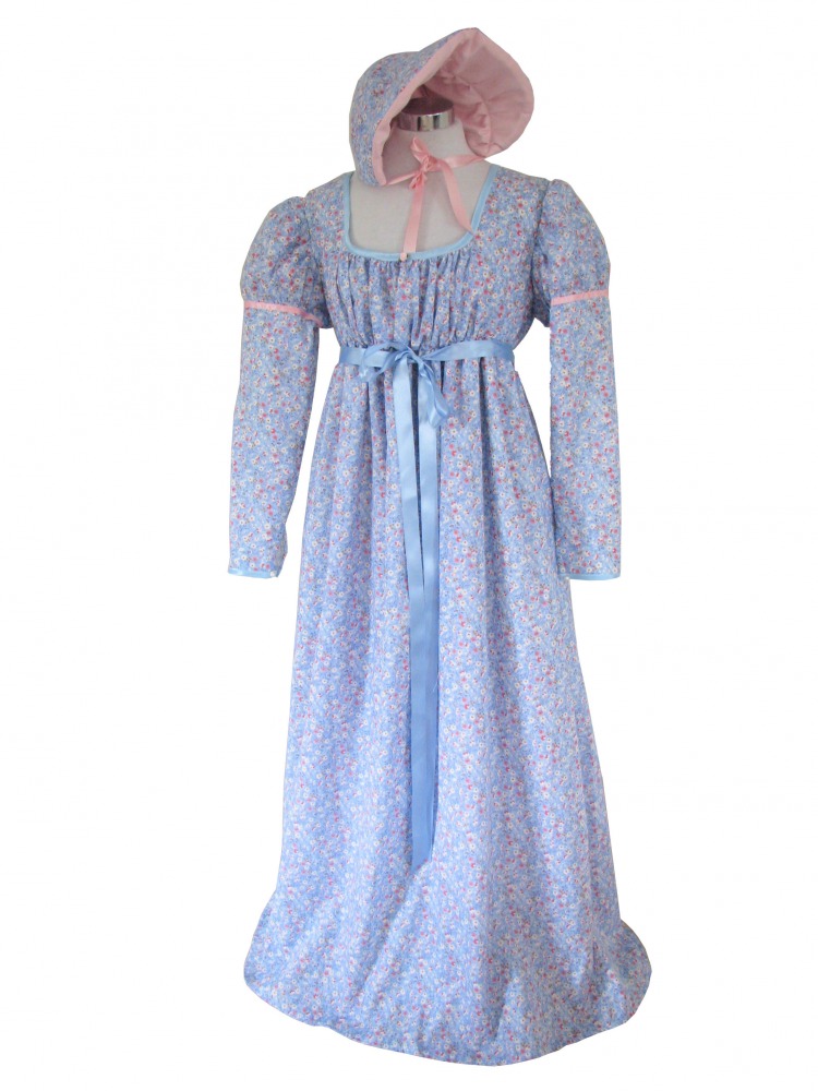 Ladies 19th Century Jane Austen Regency day Costume size 14 - 16 Image